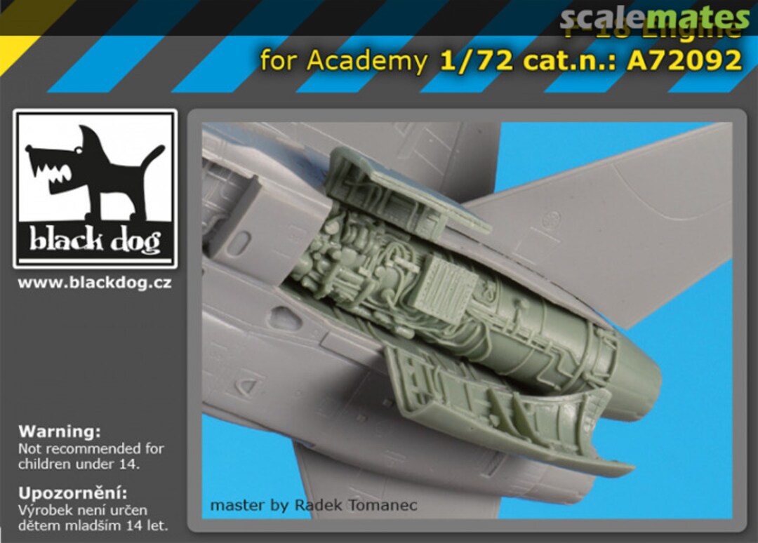 Boxart F-18 engine A72092 Black Dog