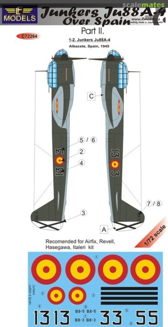 Boxart Junkers Ju88A-4 C72264 LF Models