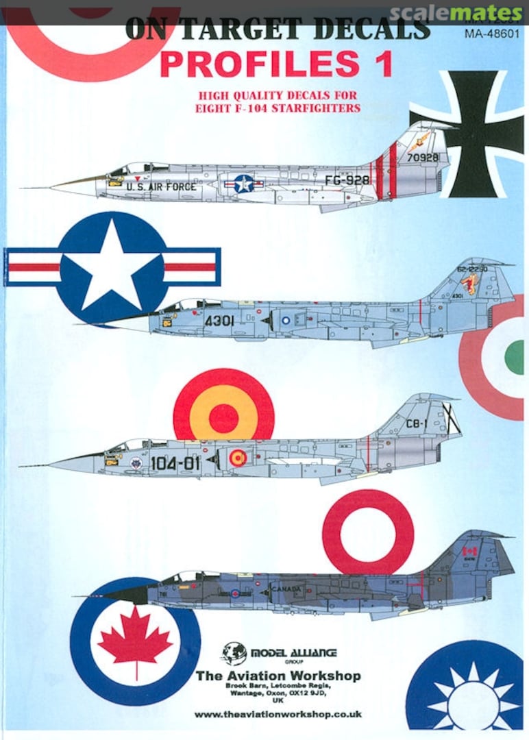 Contents ON TARGET DECALS MA-72601 Model Alliance