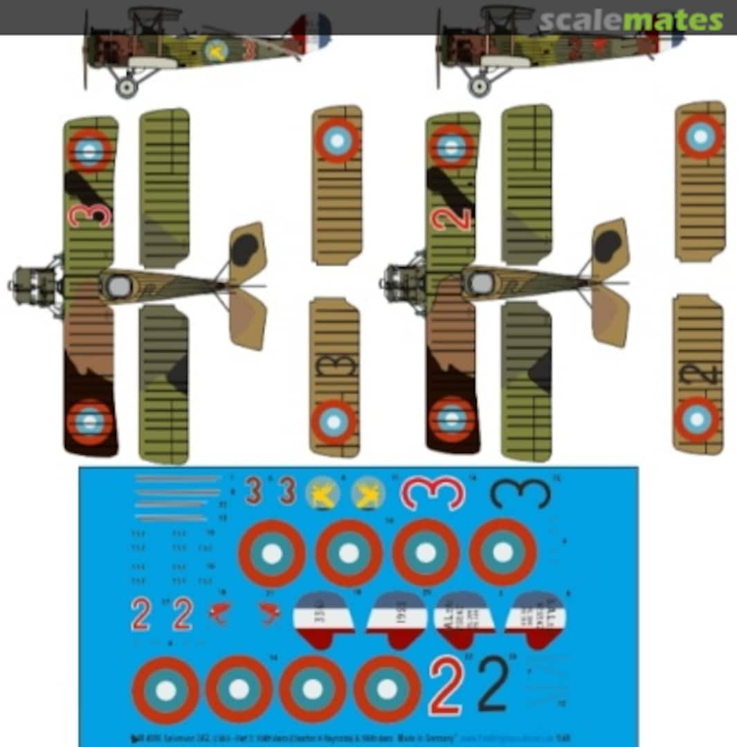 Boxart Salsmson 2A2, USAS - Part 3: 104th Aero & 186th Aero 48 4086 Peddinghaus-Decals