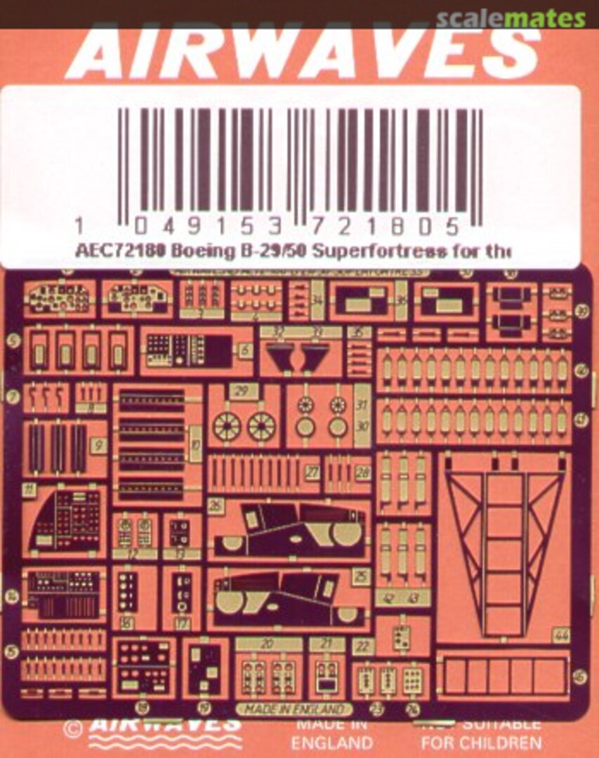 Boxart B-29A/B-50 Superfortress - detail set AEC72180 Airwaves