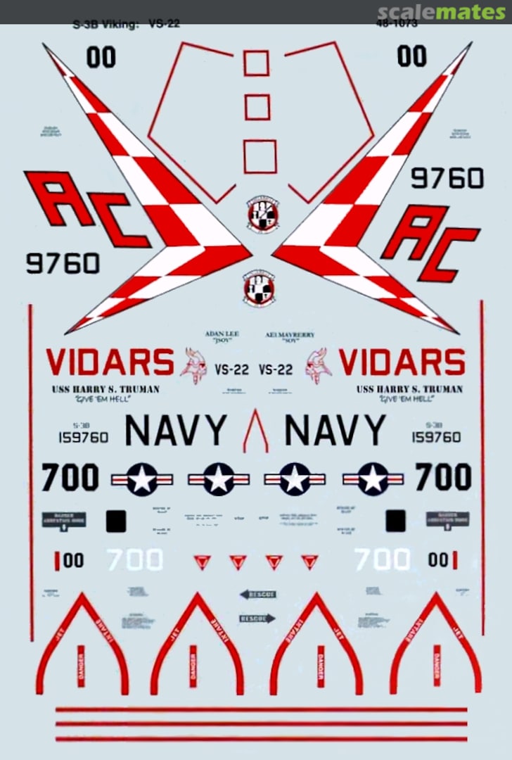 Boxart S-3B Viking 48-1073 Microscale