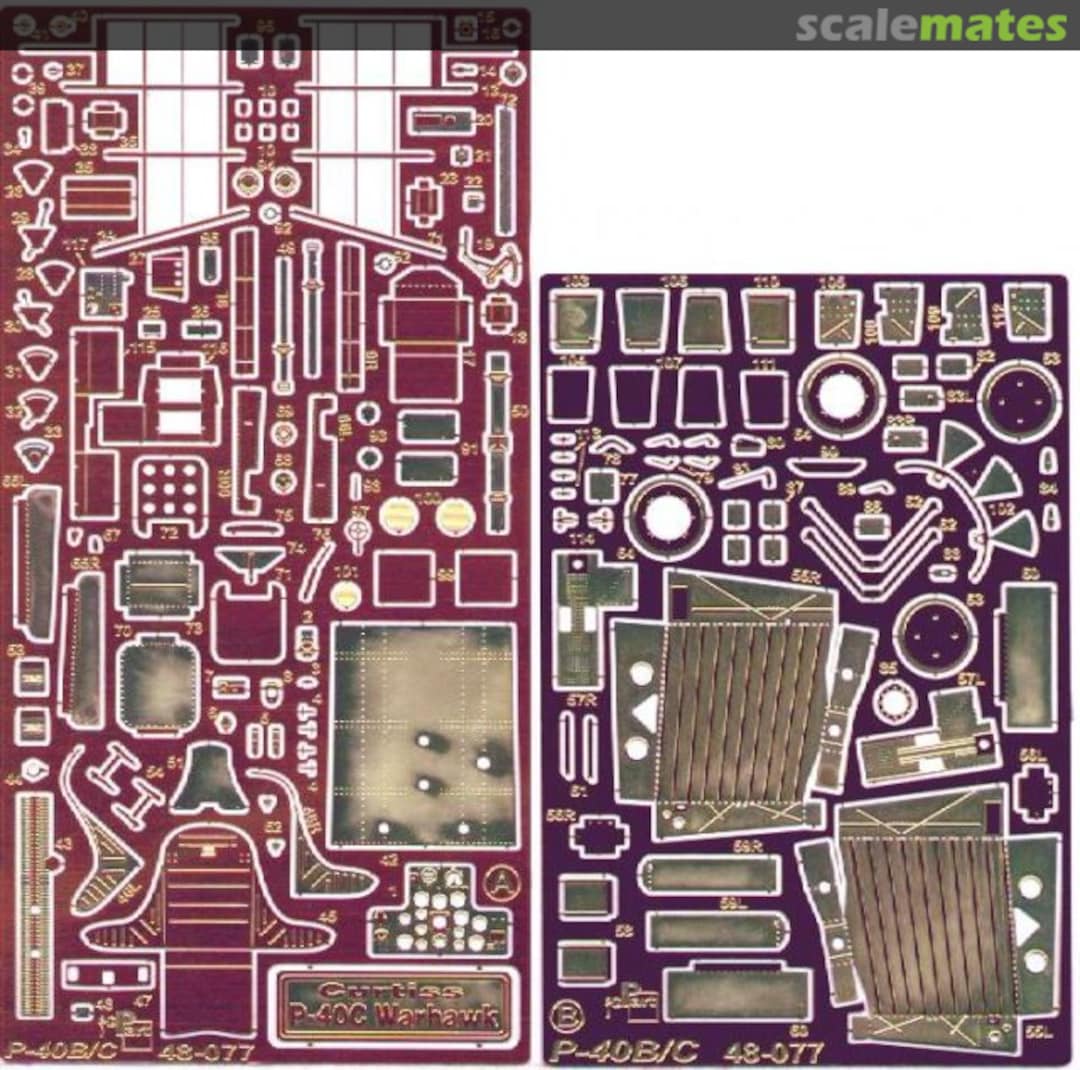 Boxart P-40B/C Warhawk S48-077 Part