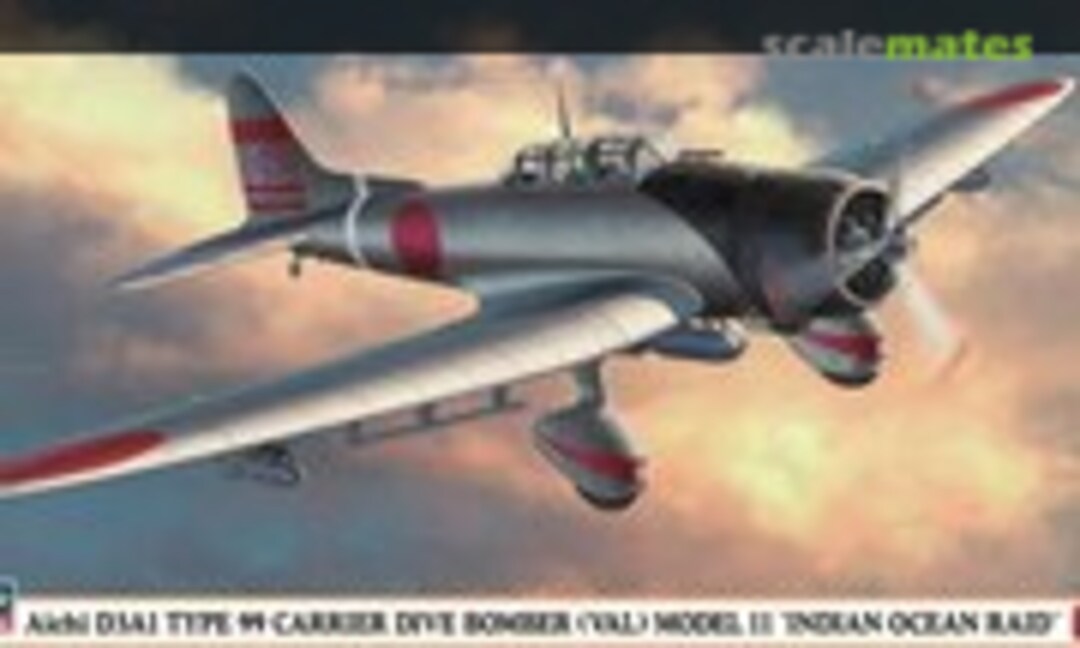 1:48 Aichi D3A1 Type 99 Carrier Dive Bomber (Val) Model 11 `Indian Ocean Raid´ (Hasegawa 07356)