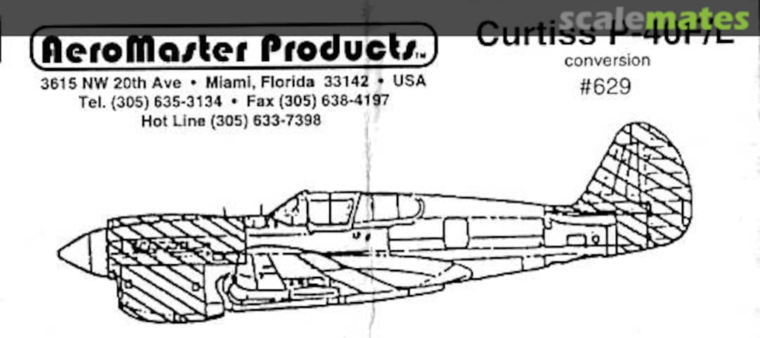 Boxart Curtiss P-40F/L Conversion AMD629 AeroMaster