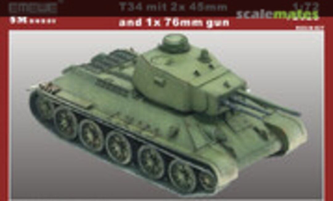 T-34 with 2x 45mm and 1x 76mm gun (5M Hobby 72028)