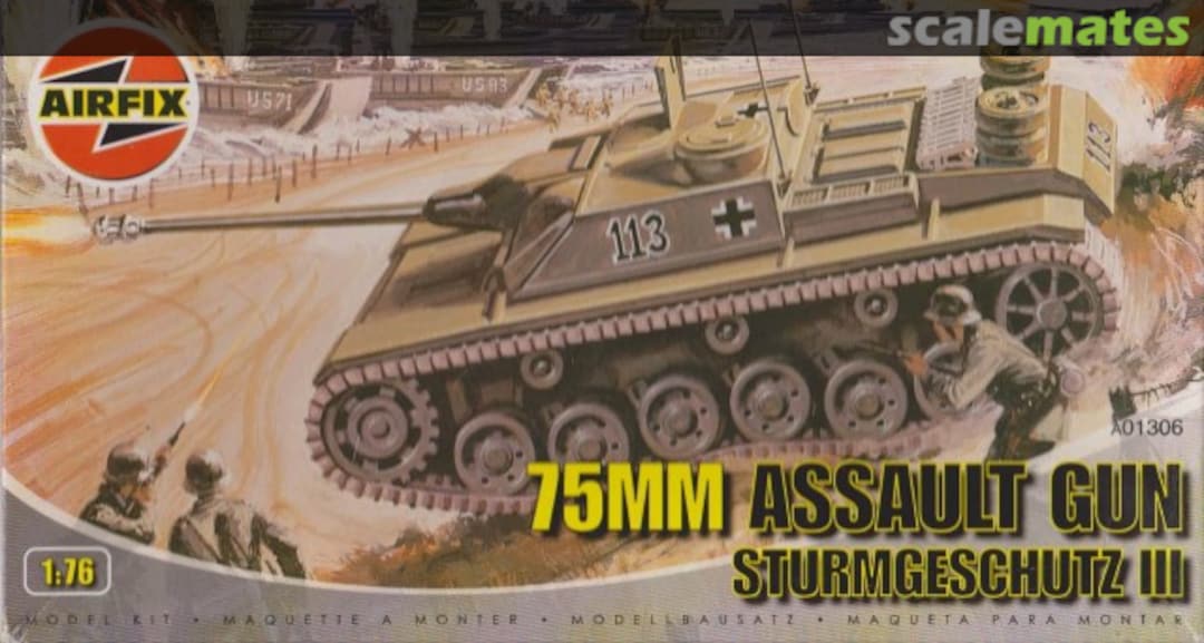 Boxart 75mm Assault Gun A01306 Airfix