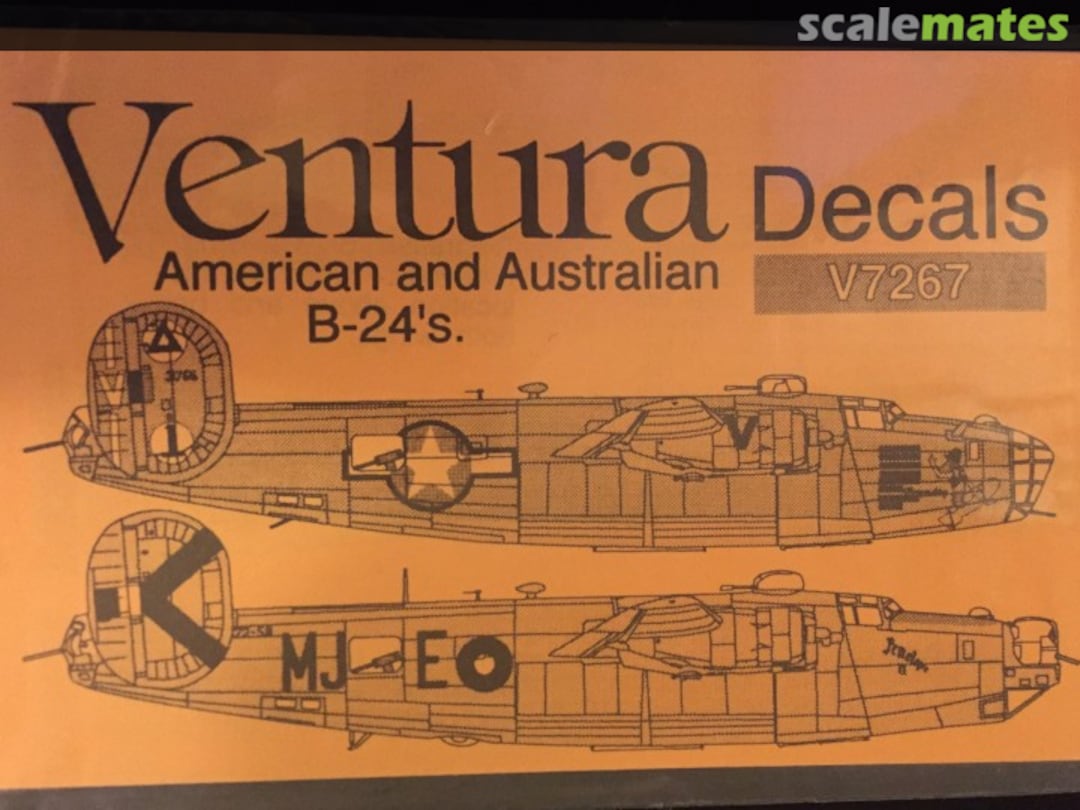 Boxart American and Australian B-24s V7267 Ventura