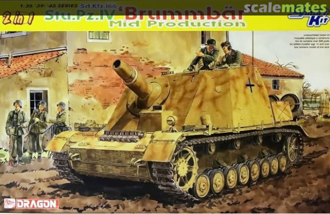 Boxart Sturmpanzer IV "Brummbär" Sd.Kfz 166 III. Serie 2in1 6460 Dragon