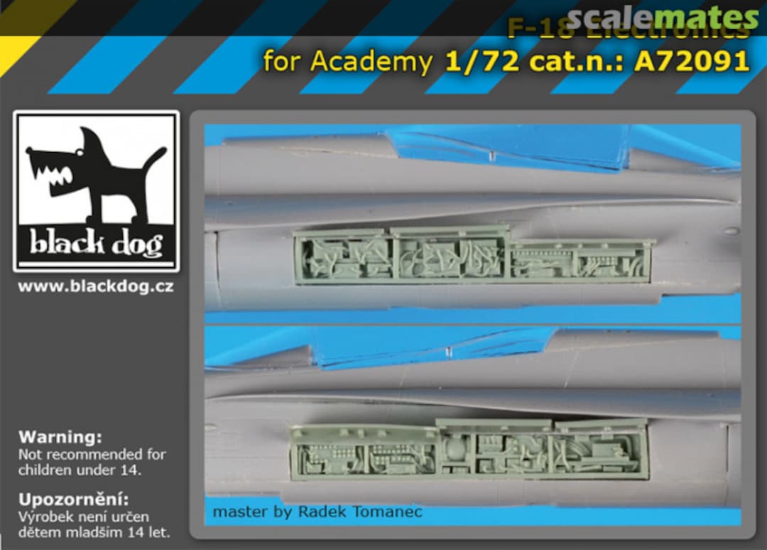 Boxart F-18 electronics A72091 Black Dog