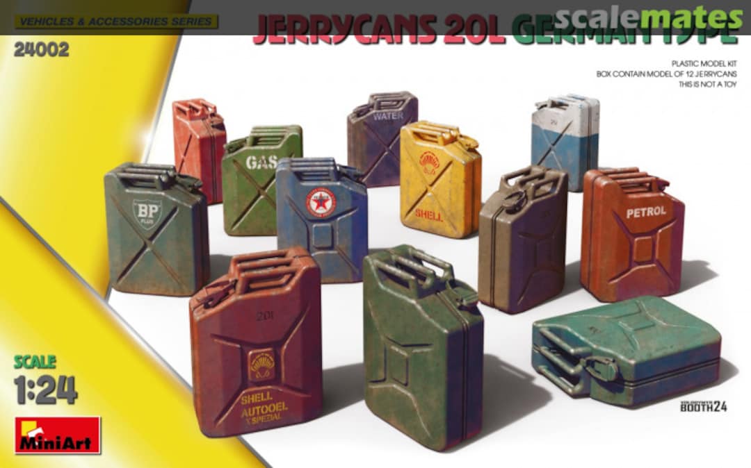 Boxart Jerrycans 20l German Type 24002 MiniArt