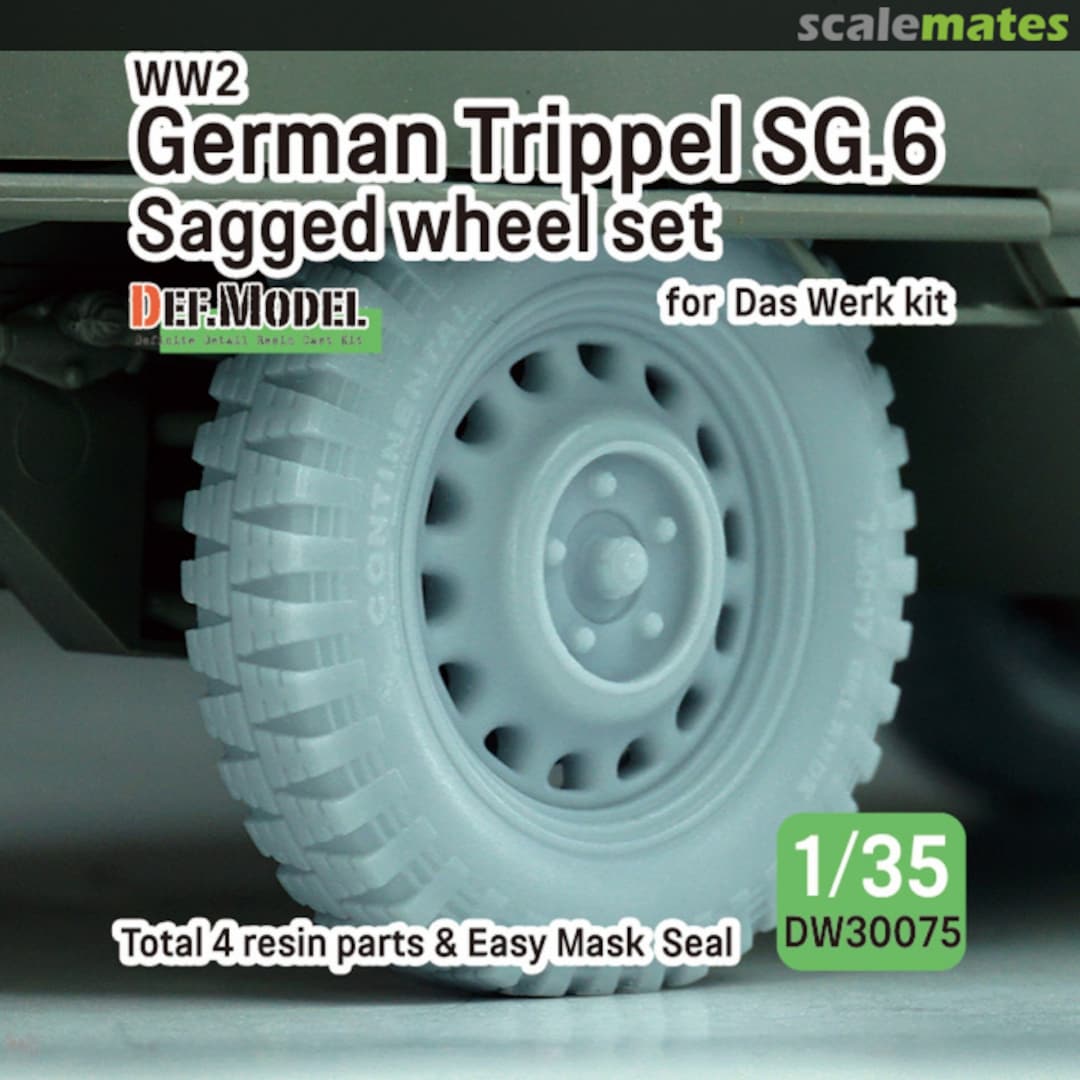 Boxart Trippel SG.6 Sagged wheel set (for Das Werk) DW30075 Def.Model