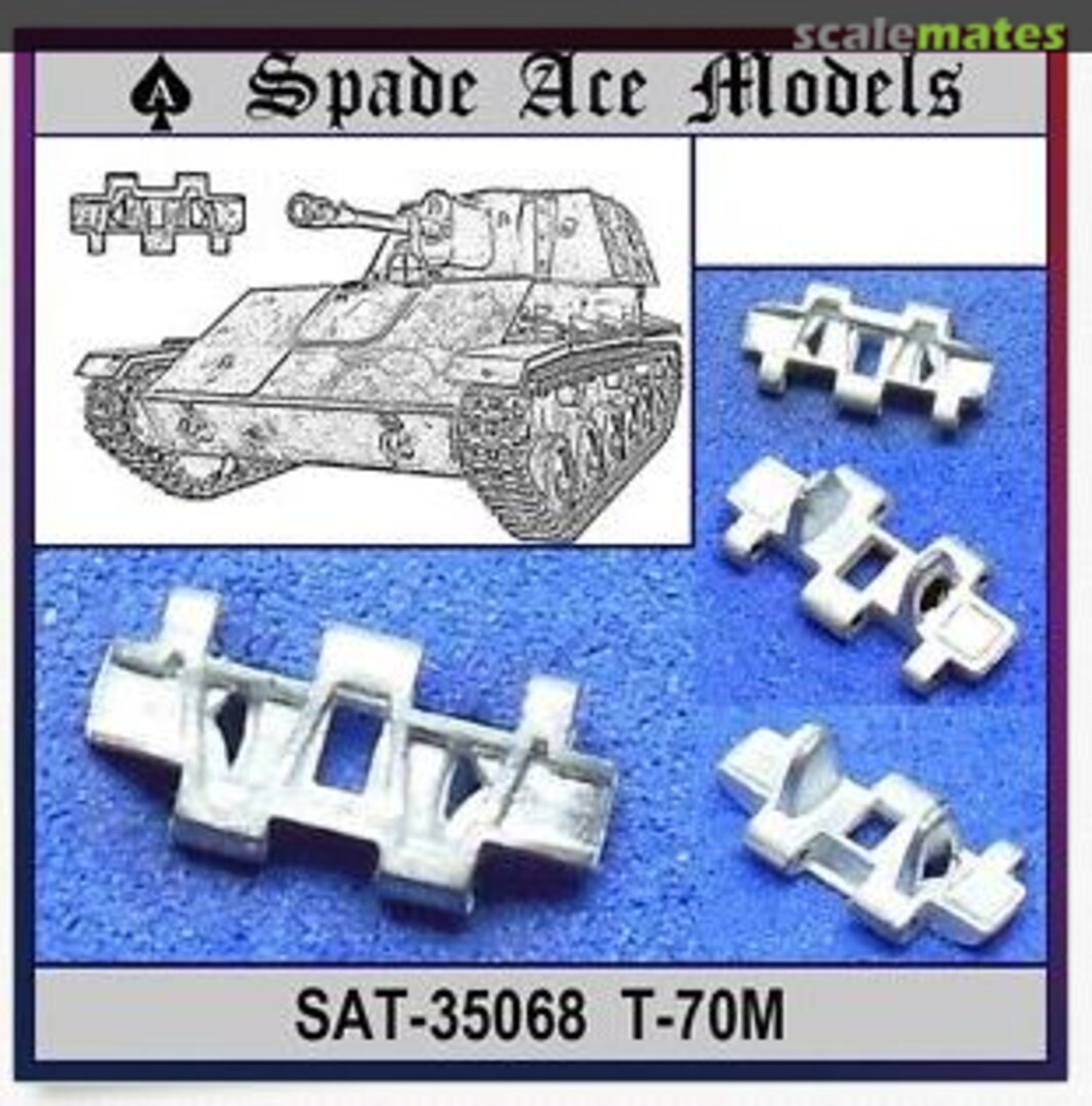 Boxart Metal Track Russian T-70M SAT-35068 Spade Ace Models