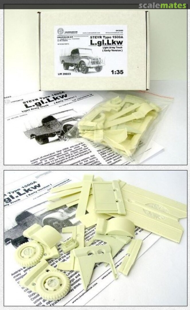 Boxart Steyr Type 1500A Light Army Personel Truck l.gl.Lkw (Latest Version) LW35023 Leadwarrior