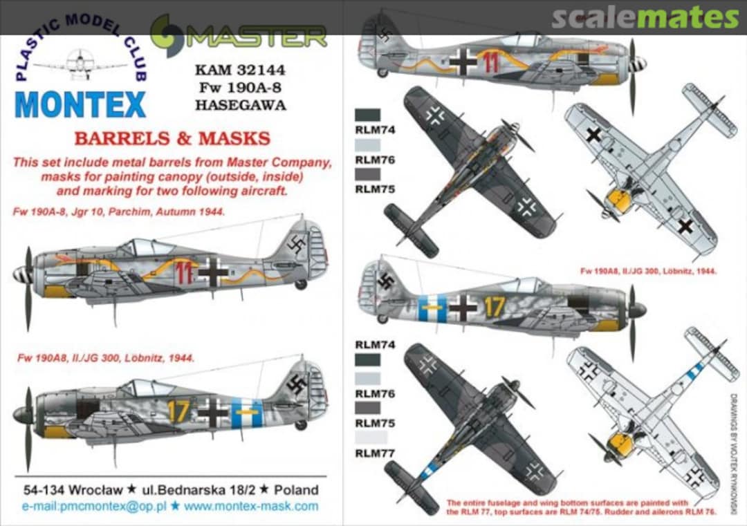 Boxart Fw 190A-8 "Snake" KAM32144 Montex