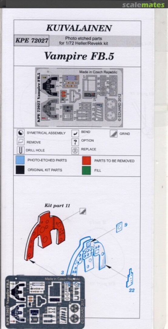 Boxart DH Vampire FB.5 KPE 72027 Kuivalainen