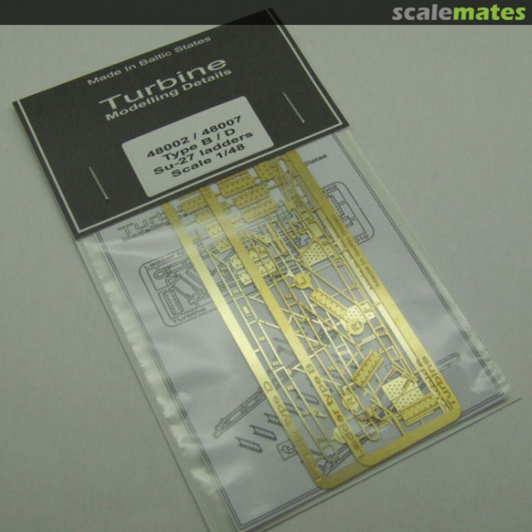 Boxart Ladders set for Su-27 TMD 48002/48007 Turbine Modelling Details