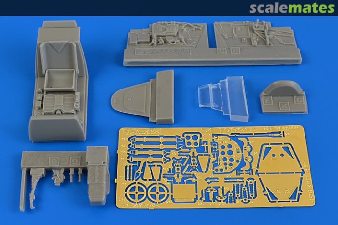 Boxart Bf 109G-5 (late) cockpit set COCKPIT SET 4698 Aires