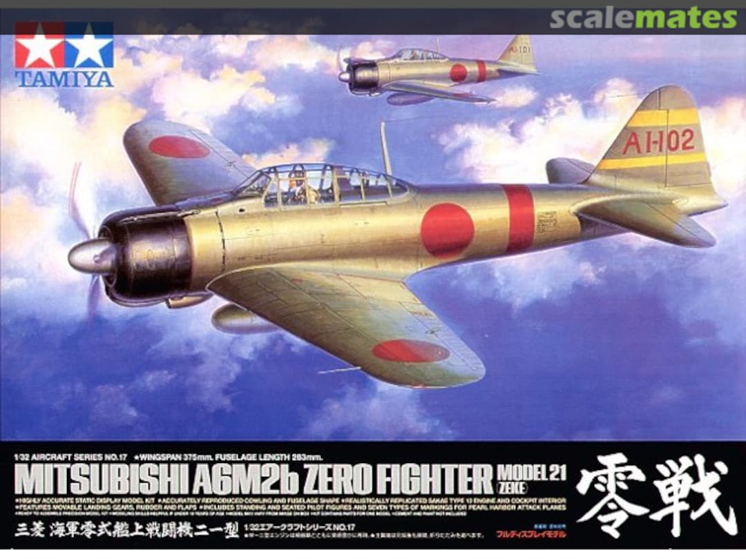 Boxart Mitsubishi A6M2b Zero Fighter Model 21 (Zeke) 60317 Tamiya