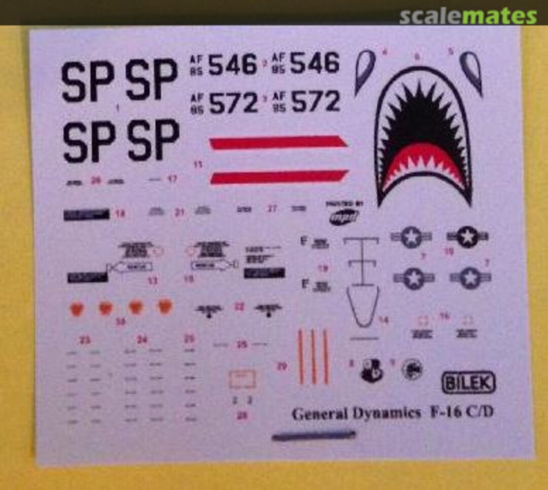 Boxart F-16C/D FALCON 72948 Bilek