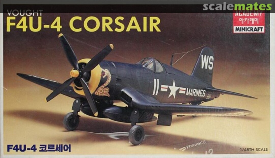 Boxart Vought F4U-4 Corsair 1656 Academy/Minicraft