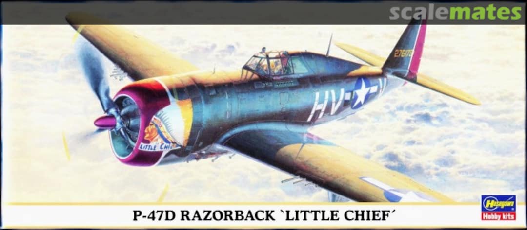 Boxart P-47D Razorback 'Little Chief' 00737 Hasegawa