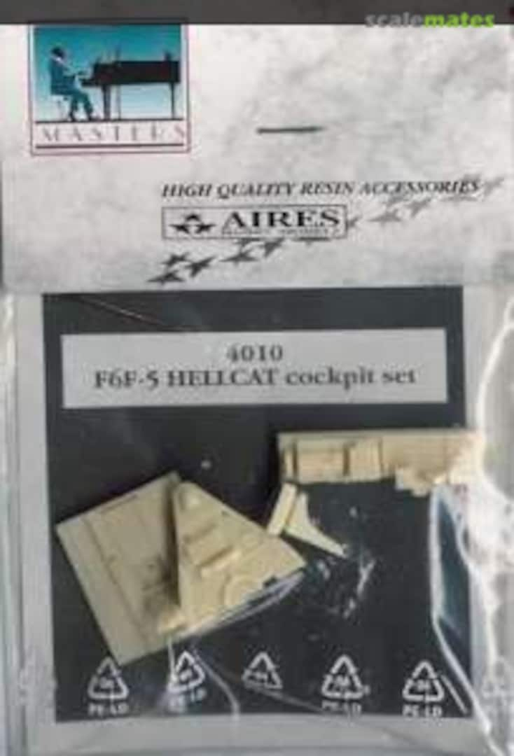 Boxart F6F-5 HELLCAT cockpit set 4010 Aires