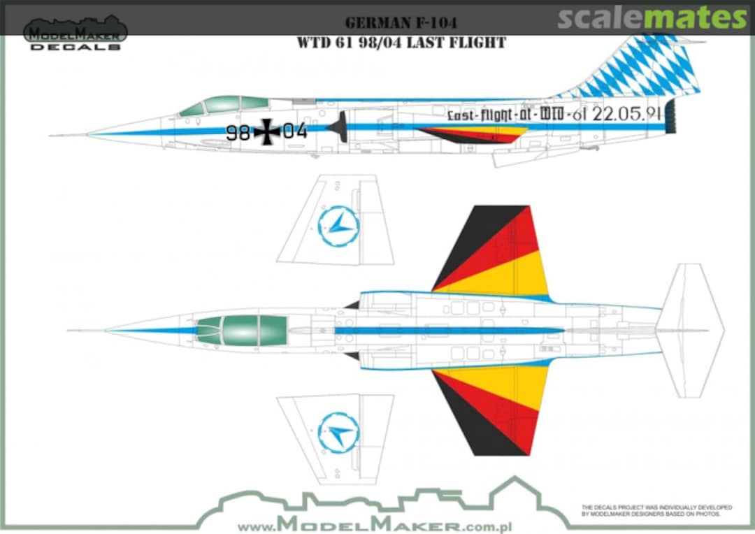 Boxart German F-104 MD32195 ModelMaker