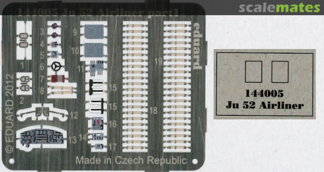 Boxart Ju 52 Airliner 144005 Eduard