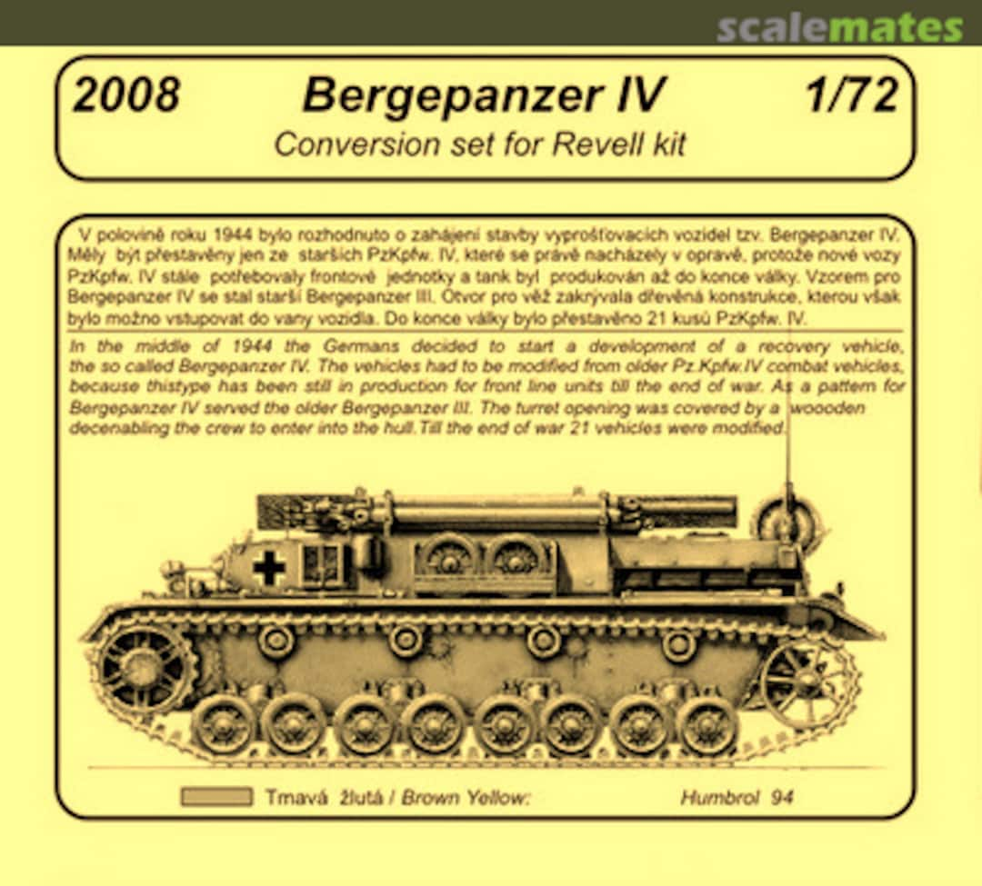 Boxart Bergepanzer IV 2008 CMK