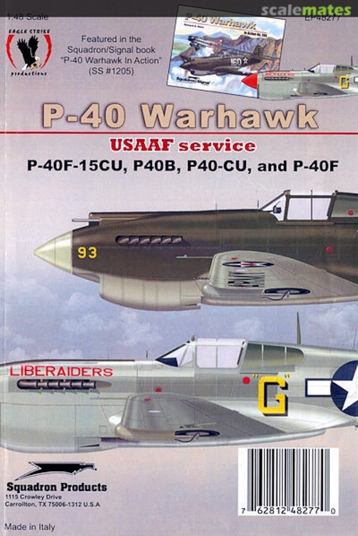 Boxart P-40 Warhawk - USAAF Service EP48277 Eagle Strike Productions