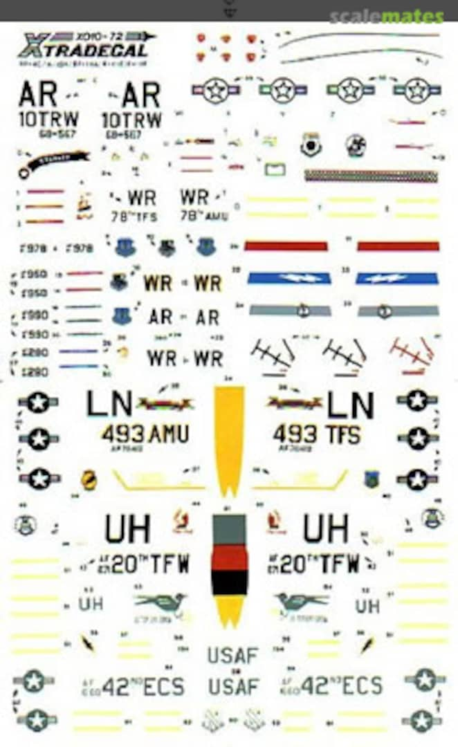 Boxart USAFE Pt 2 - EF-111 F-111F A-10A X72-010 Xtradecal