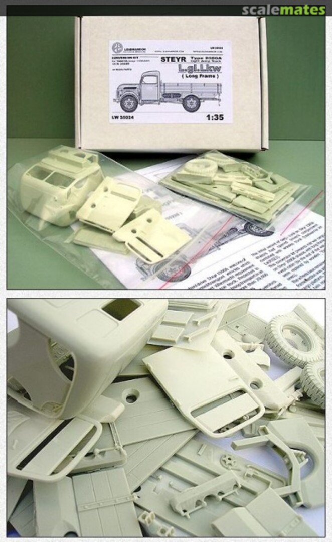 Boxart Steyr Type 2000A Light Army Cargo Truck l.gl.Lkw (Long Frame Version) LW35024 Leadwarrior