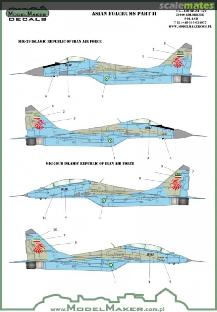 Boxart MiG-29 Asian Fulcrums part II D48064 ModelMaker