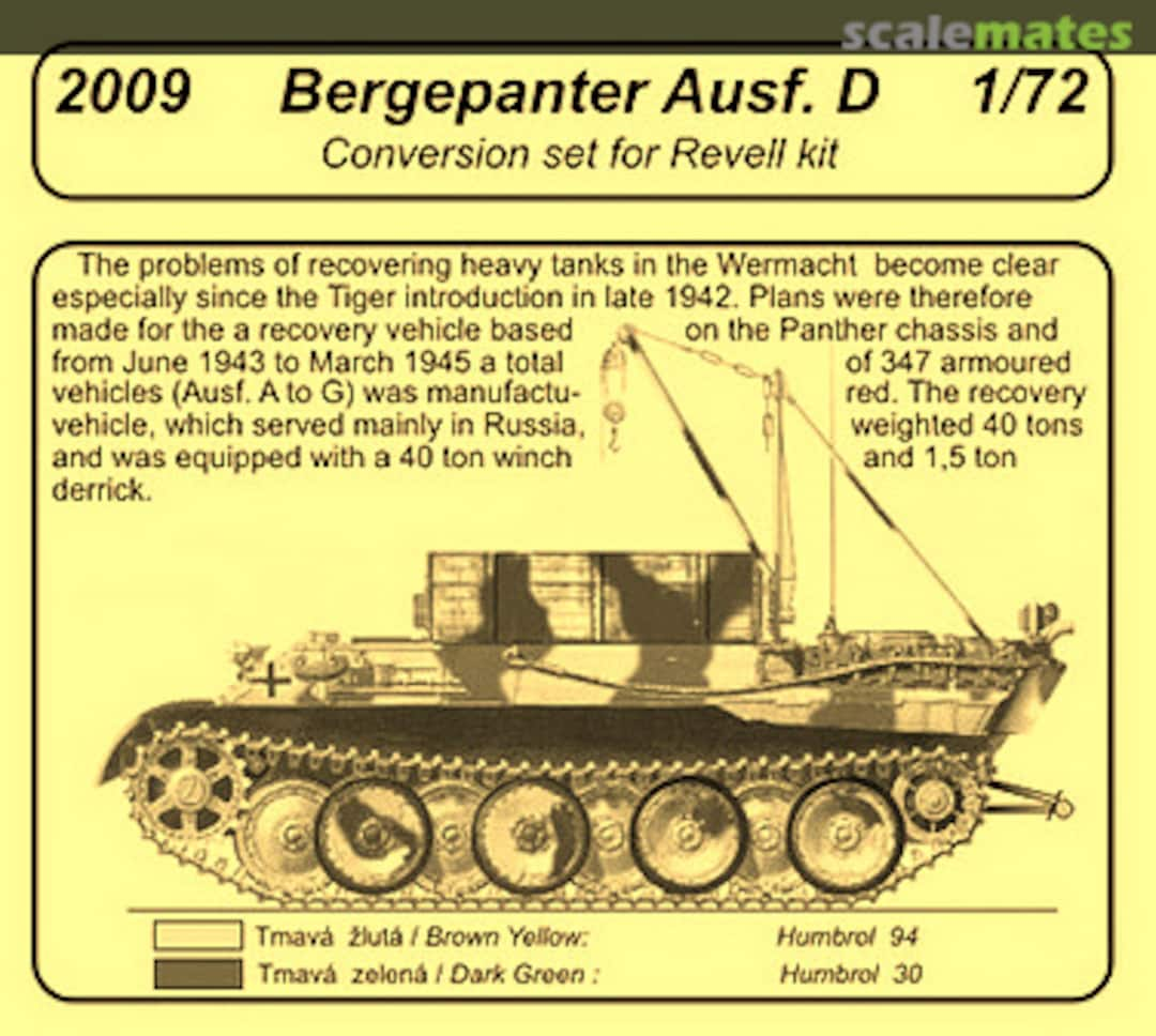 Boxart Bergepanther Ausf. D 2009 CMK