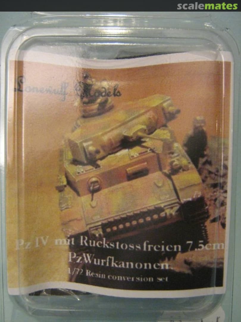 Boxart Pz IV with Ruckstossfreien 7.5 cm PzWurfkanonen conversion LWP001 Lonewulf Models