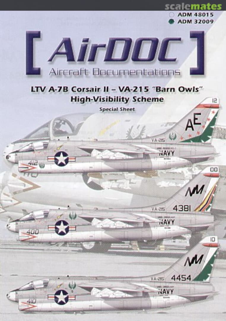 Boxart LTV A-7B Corsair II - VA-215 'Barn Owls' High-Viz Scheme ADM72015 AirDOC