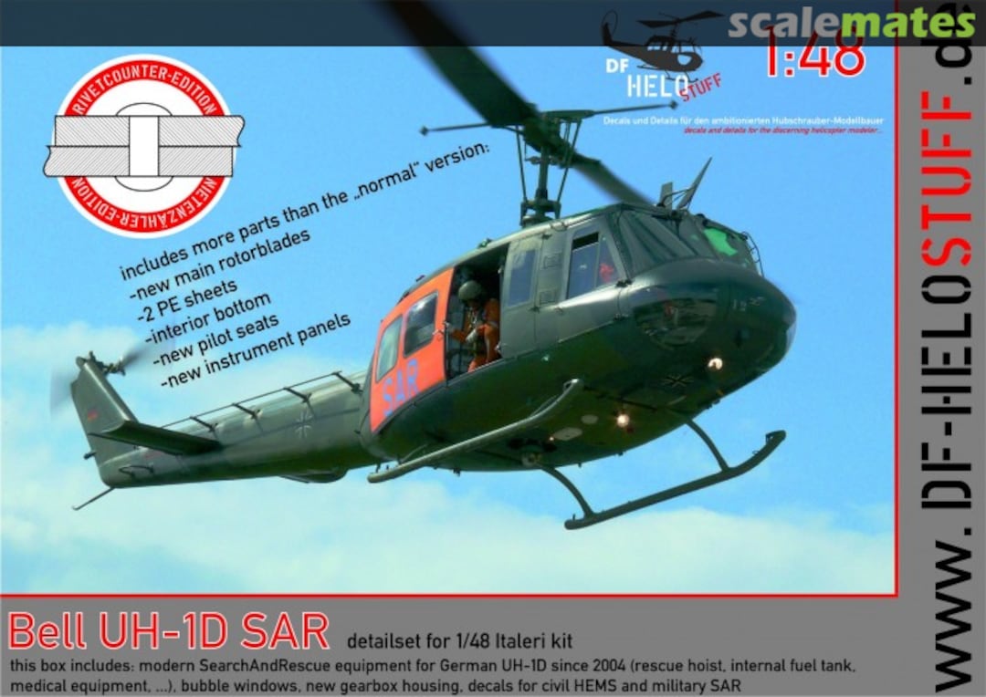 Boxart Bell UH-1D SAR Rivetcounter Edition DF81048old DF HeloStuff