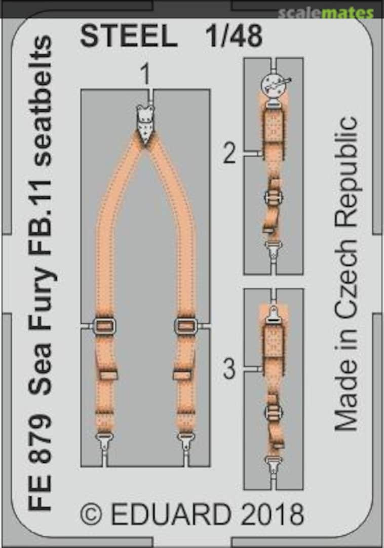 Boxart Sea Fury FB.11 Seatbelts - (Steel) FE879 Eduard