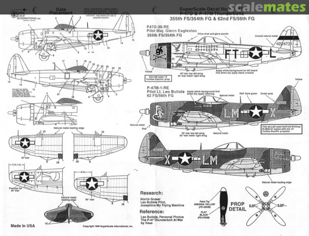 Contents P-47D & M Thunderbolts 72-0762 SuperScale International