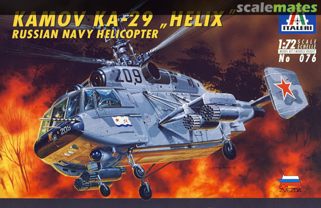 Boxart Kamov Ka-29 Helix-B 076 Italeri