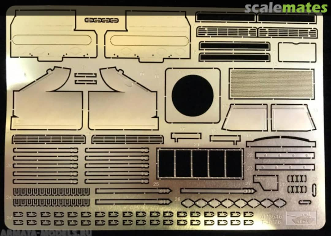 Boxart Photo-etched details set for T-34/76 and SU-85 AM3546 Arma Models