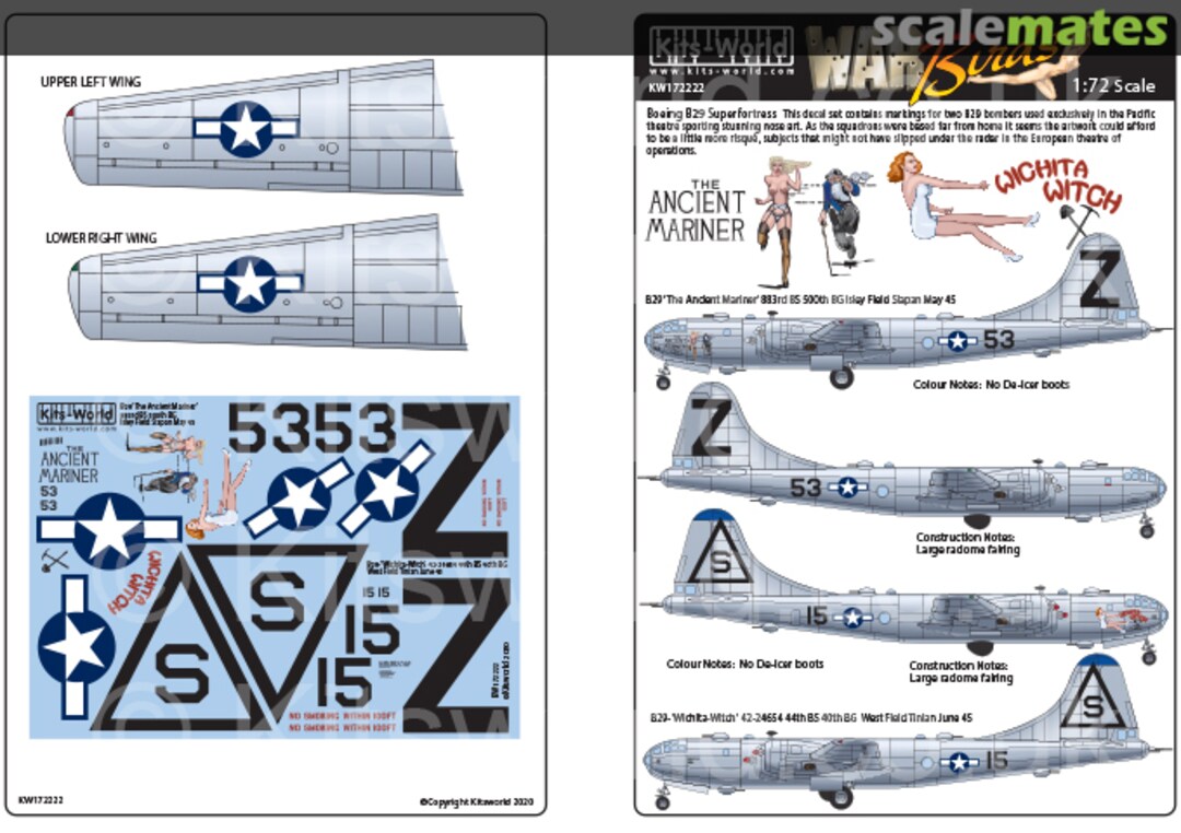 Boxart Boeing B-29 Superfortress KW172222 Kits-World