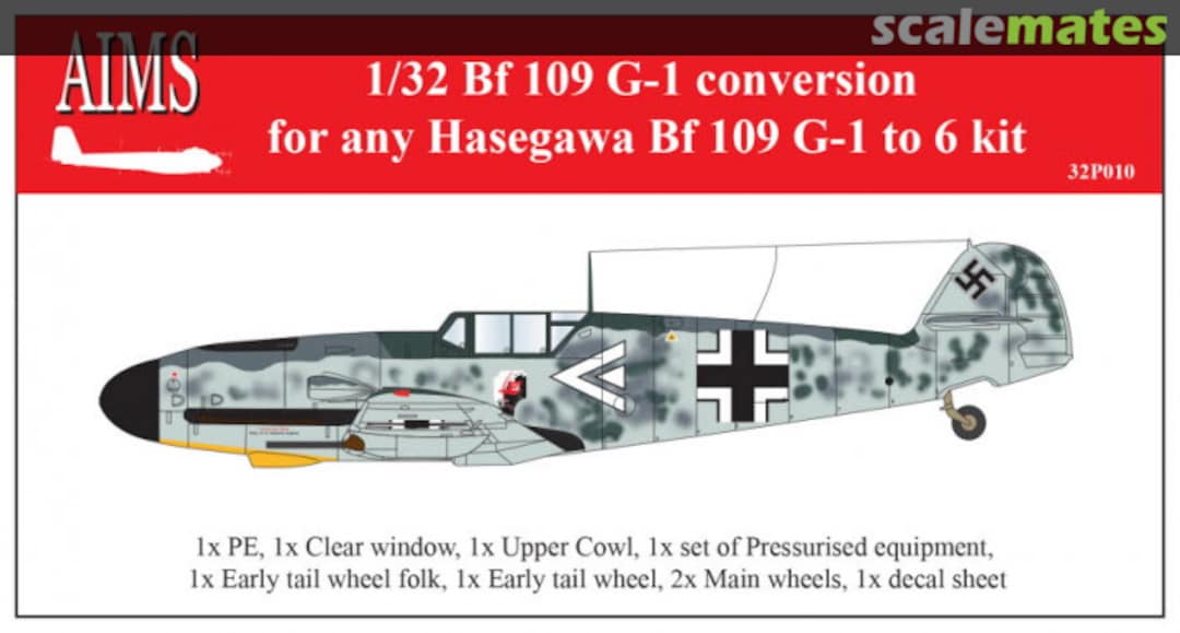 Boxart Messerschmitt Bf 109G-1 conversion 32P010 AIMS