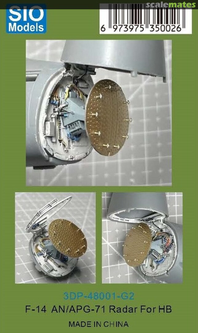 Boxart F-14 Tomcat - AN/APG-71 Radar 3DP-48001-G2 SIO Models