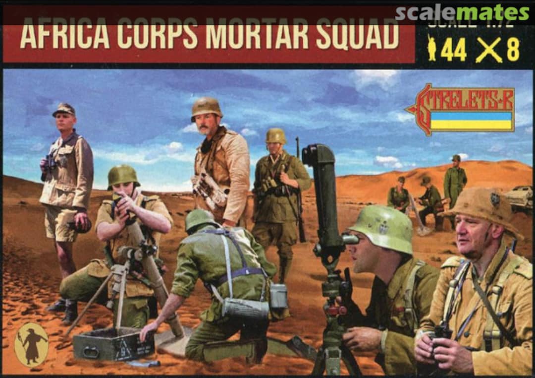 Boxart Afrika Korps Mortar Squad 280 Strelets-R