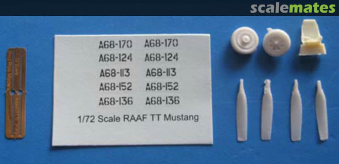 Boxart Mustang Conversion - RAAF Target Towing RRR72130 Red Roo Models