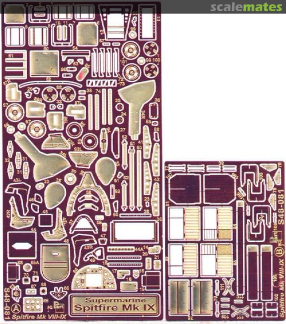 Boxart Spitfire Mk.VIII / IX S48-081 Part