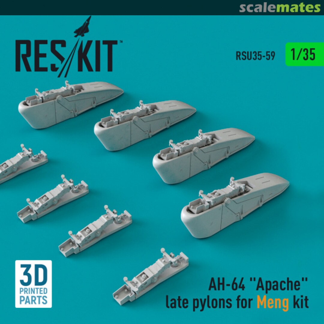 Boxart AH-64 Apache late pylons RSU35-0059 ResKit