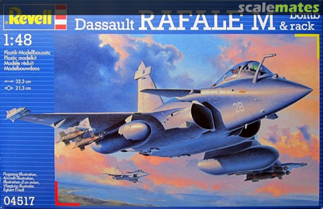 Boxart Dassault Rafale M & bomb rack 04517 Revell